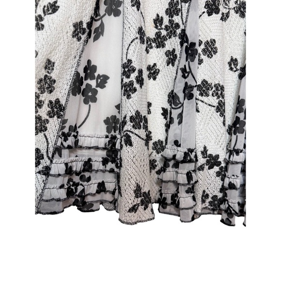 Coldwater Creek Coquette Ruffle Midi Skirt Womens‎ Size M Fairycore Cottagecore - Picture 2 of 8